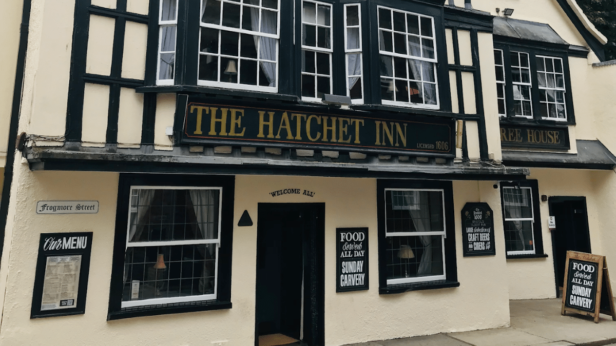 The Hatchet Inn Front Door Is Said To Be Made From Human Skin