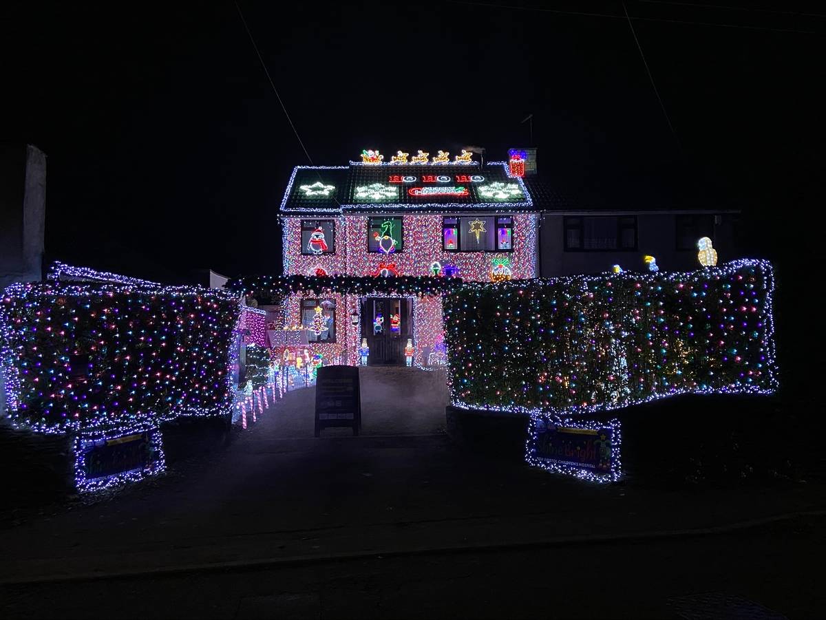 Winterbourne Wonderland display in Bristol