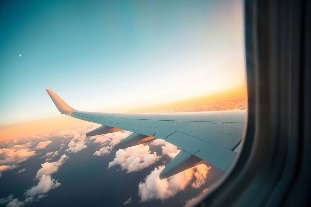 A plane window