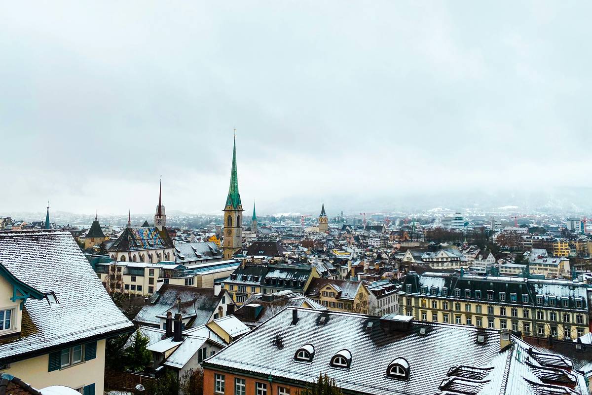 Zurich in winter