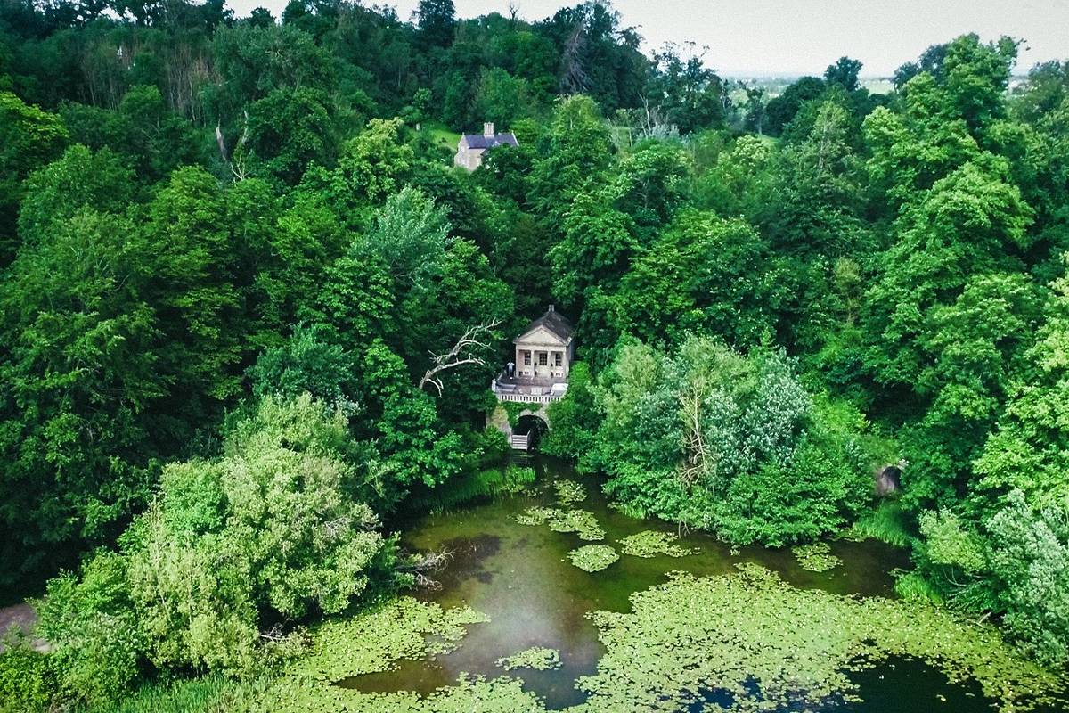 Overlooking the boathouse