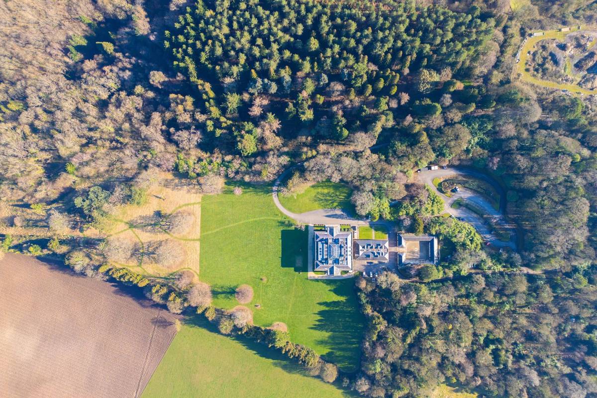 Aerial view of the estate