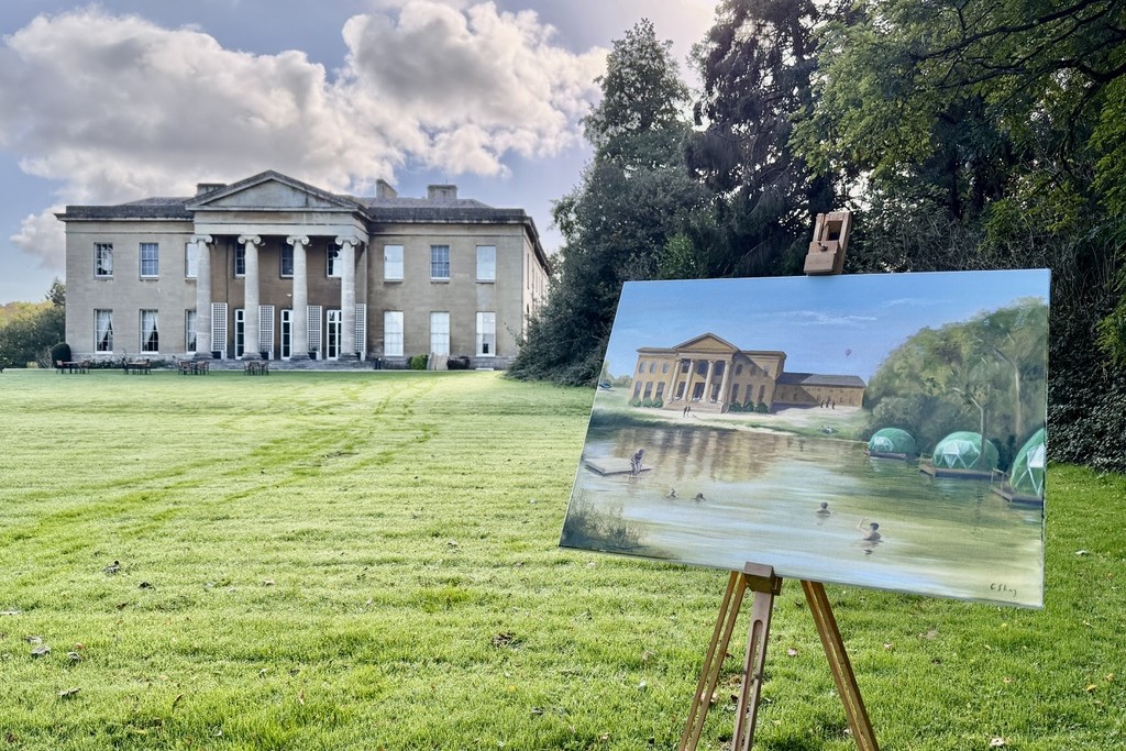 Leigh Court with oil painting of Picaroon the members club