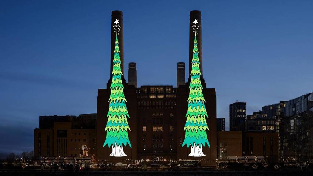 You Could Have Your Christmas Tree Art Projected Onto The Battersea Power Station Chimneys