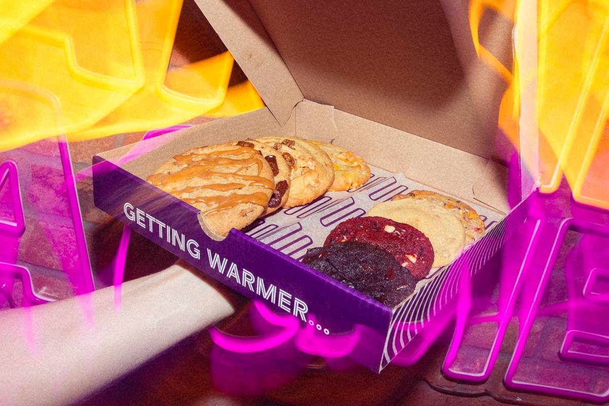 A box of Insomnia Cookies