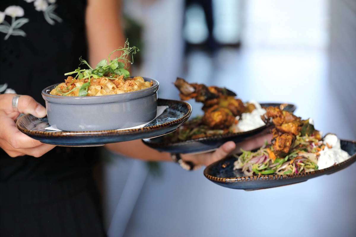 A spread of food from The Board Walk
