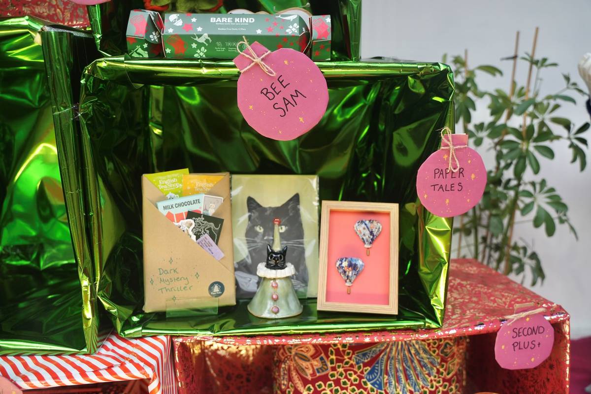 A gift box of sustainable items