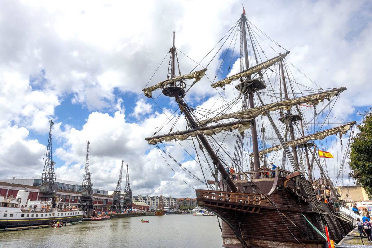 A Spanish galleon at Bristol Harbour Festival