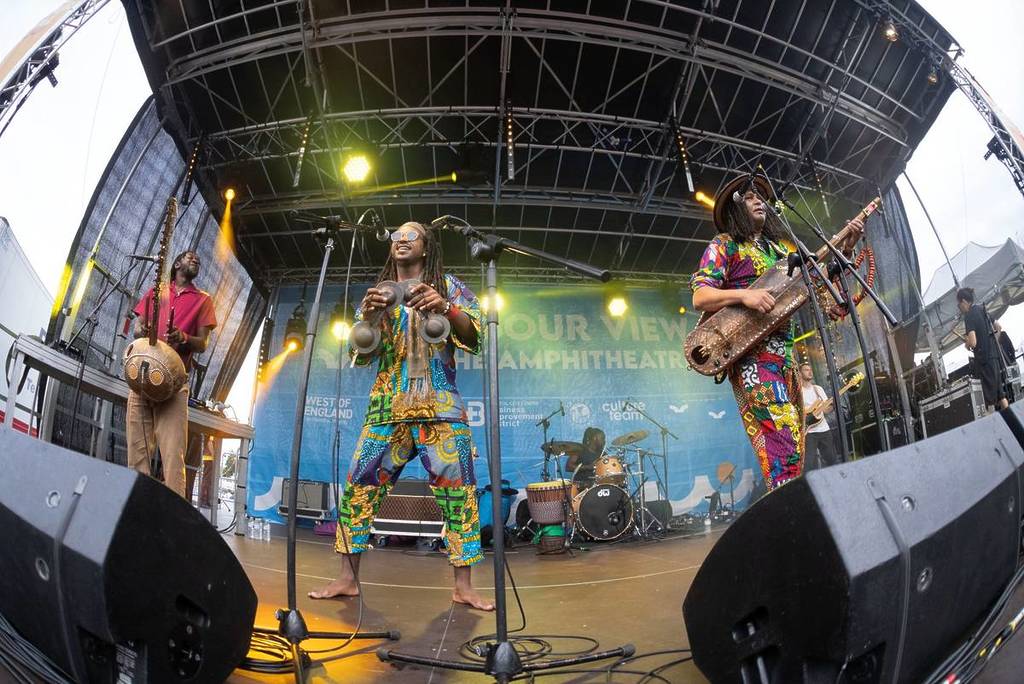 Musicians on stage