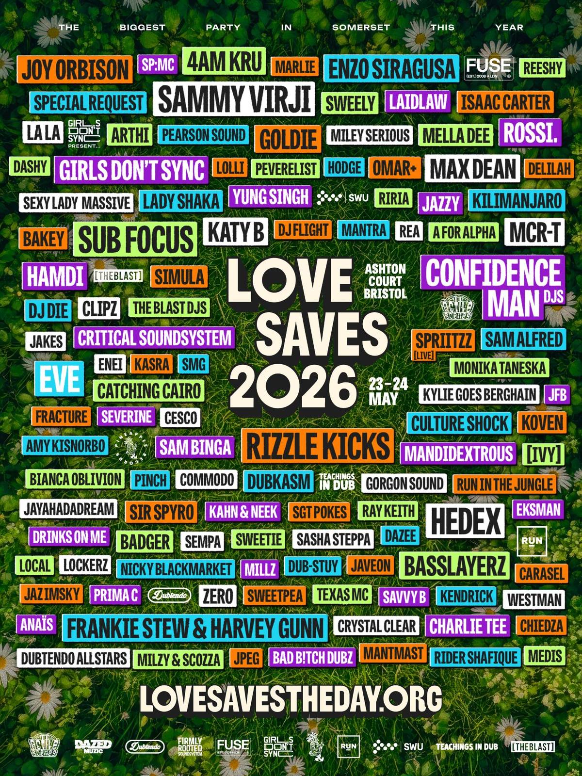 Love Saves The Day 2026 line-up