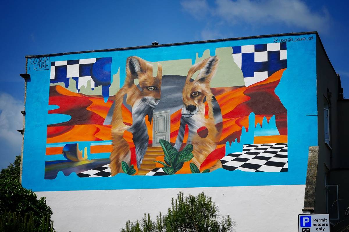 CREDIT - Artwork by Georgia Laurie for Upfest, North Street, Bristol