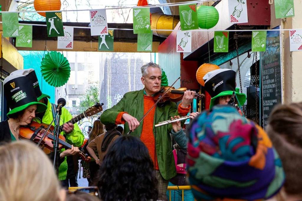 A cellist at W.E. Irish St. Patrick’s Fleadh Cheoil
