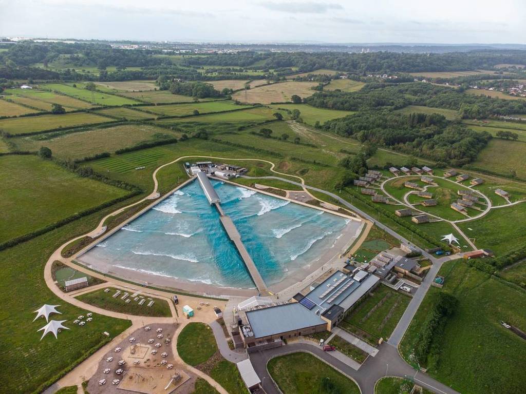 Aerial view of The Wave