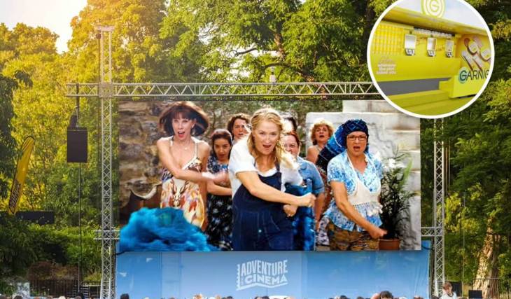 Catch Adventure Cinema’s outdoor screening of Mamma Mia this August, with free tickets courtesy of the Garnier Glow Tour