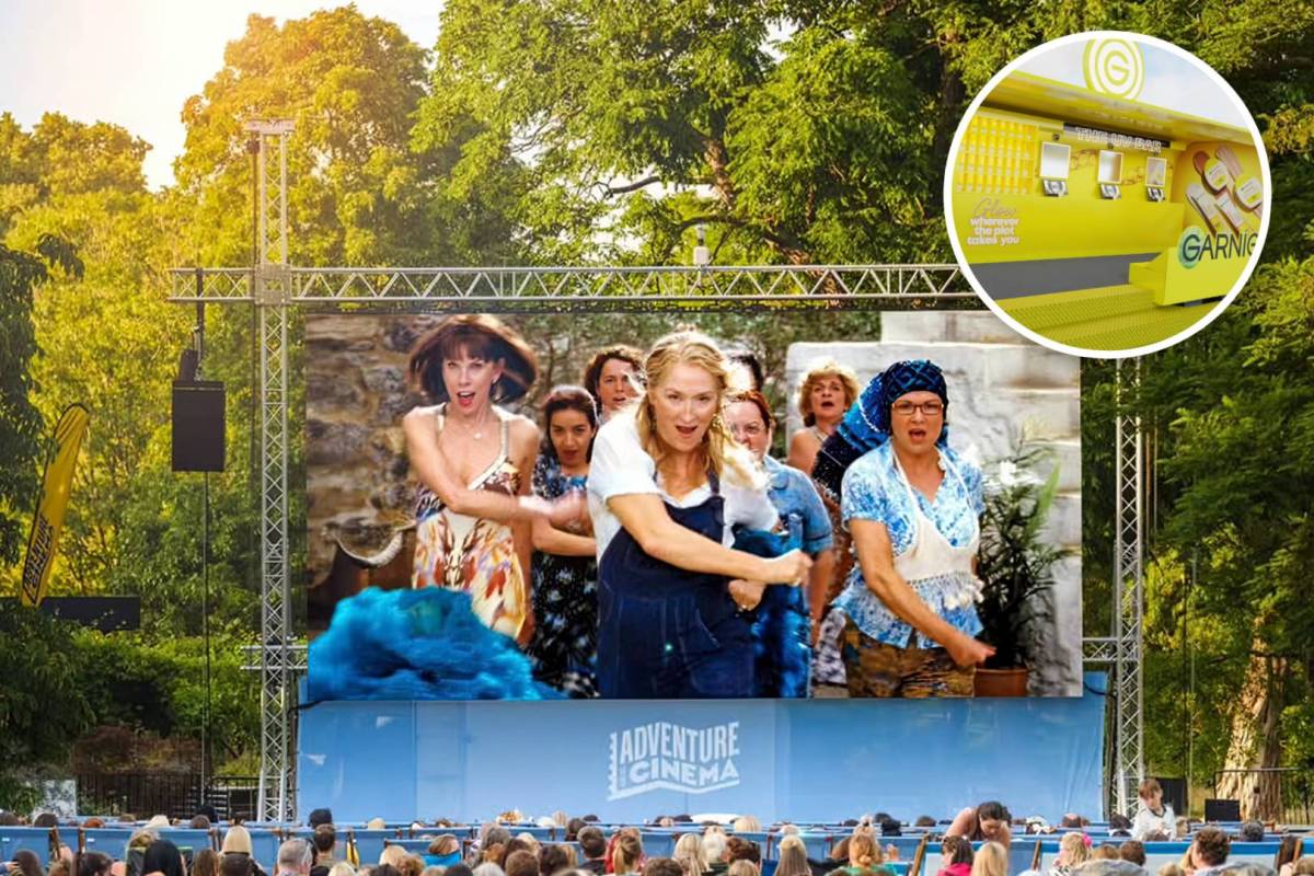 Catch Adventure Cinema's outdoor screening of Mamma Mia this August, with free tickets courtesy of the Garnier Glow Tour