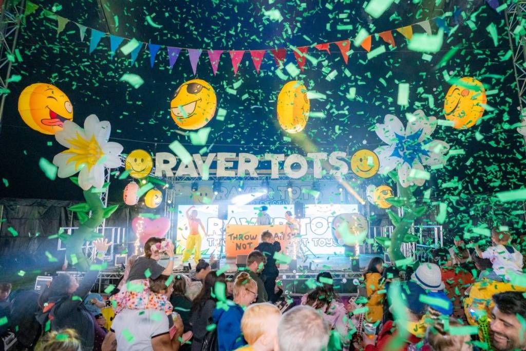 raver tots fest stage