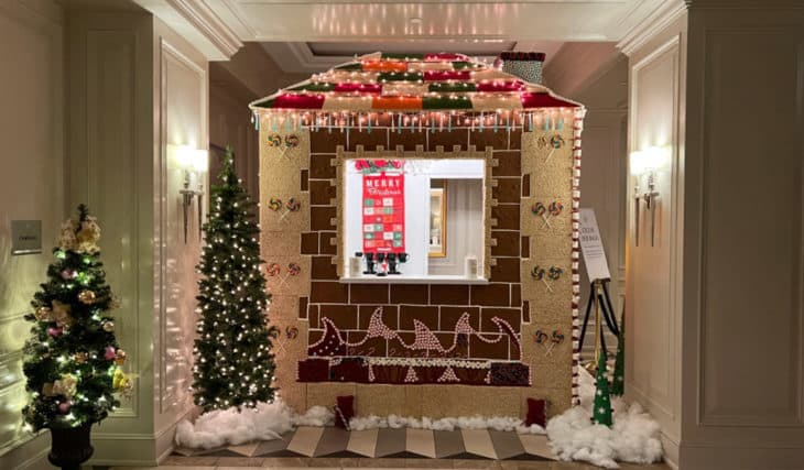 There’s A Life-Size Gingerbread House On Display At Hotel Bennett