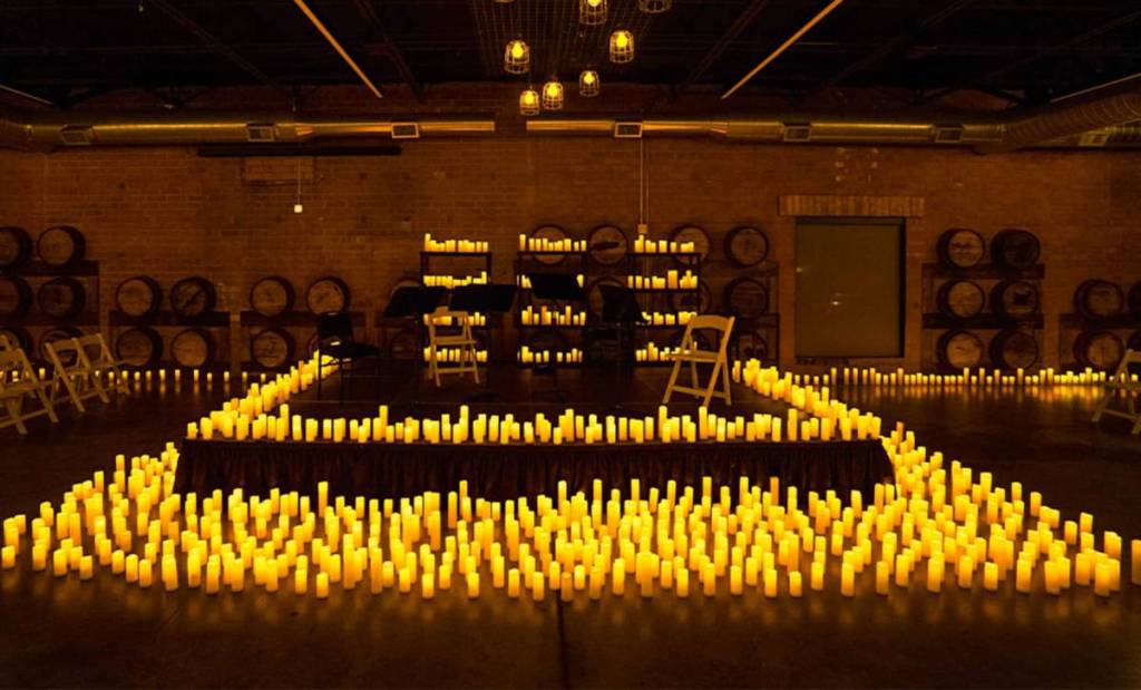 Candlelight concert empty room in Charlotte