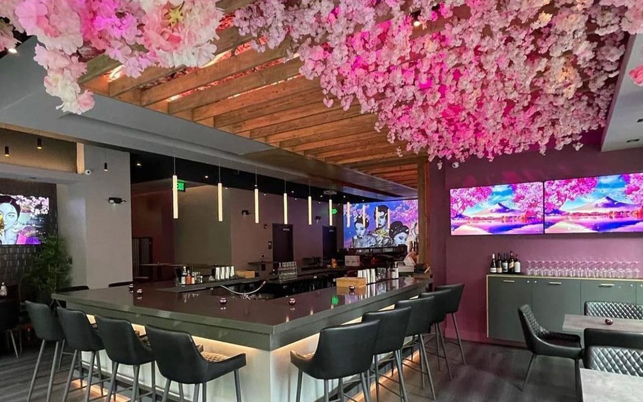 Eat Sushi Among Cherry Blossom Trees At This Stunning New Restaurant In