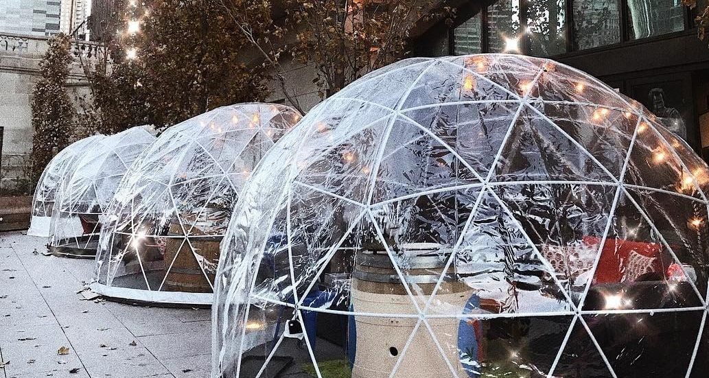 Heated Wine Domes Return to Chicago Riverwalk Secret Chicago
