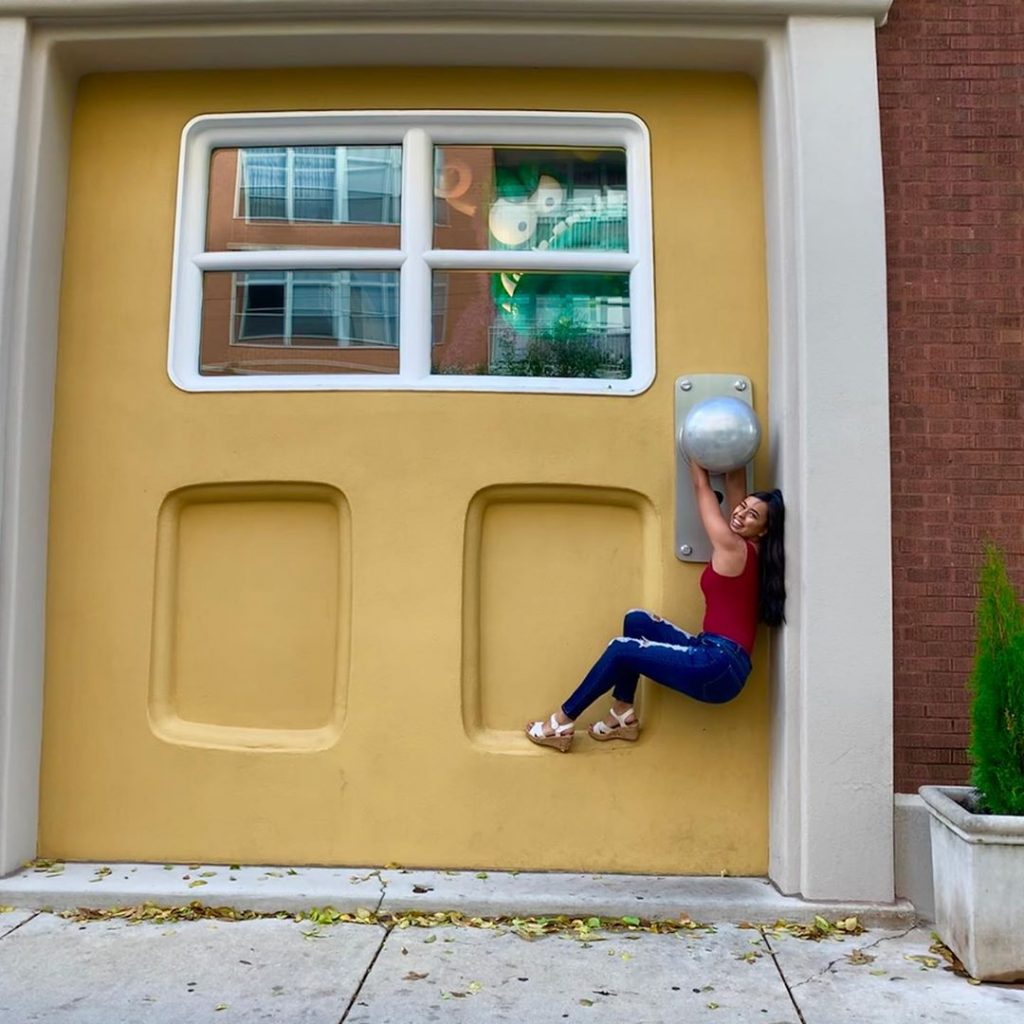Here's What Lies Behind That Big Yellow Door You Keep Seeing On