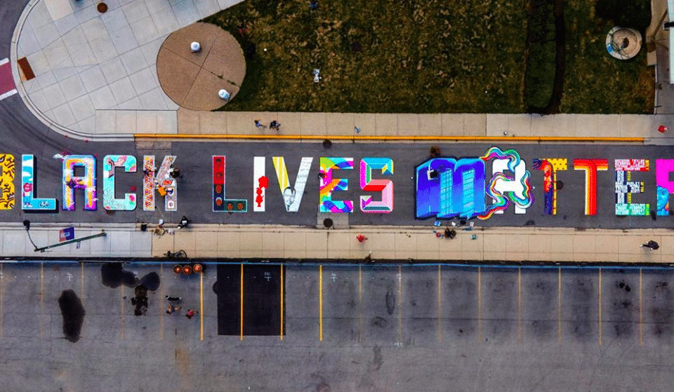 A Massive Black Lives Matter Street Mural Has Been Painted In Uptown