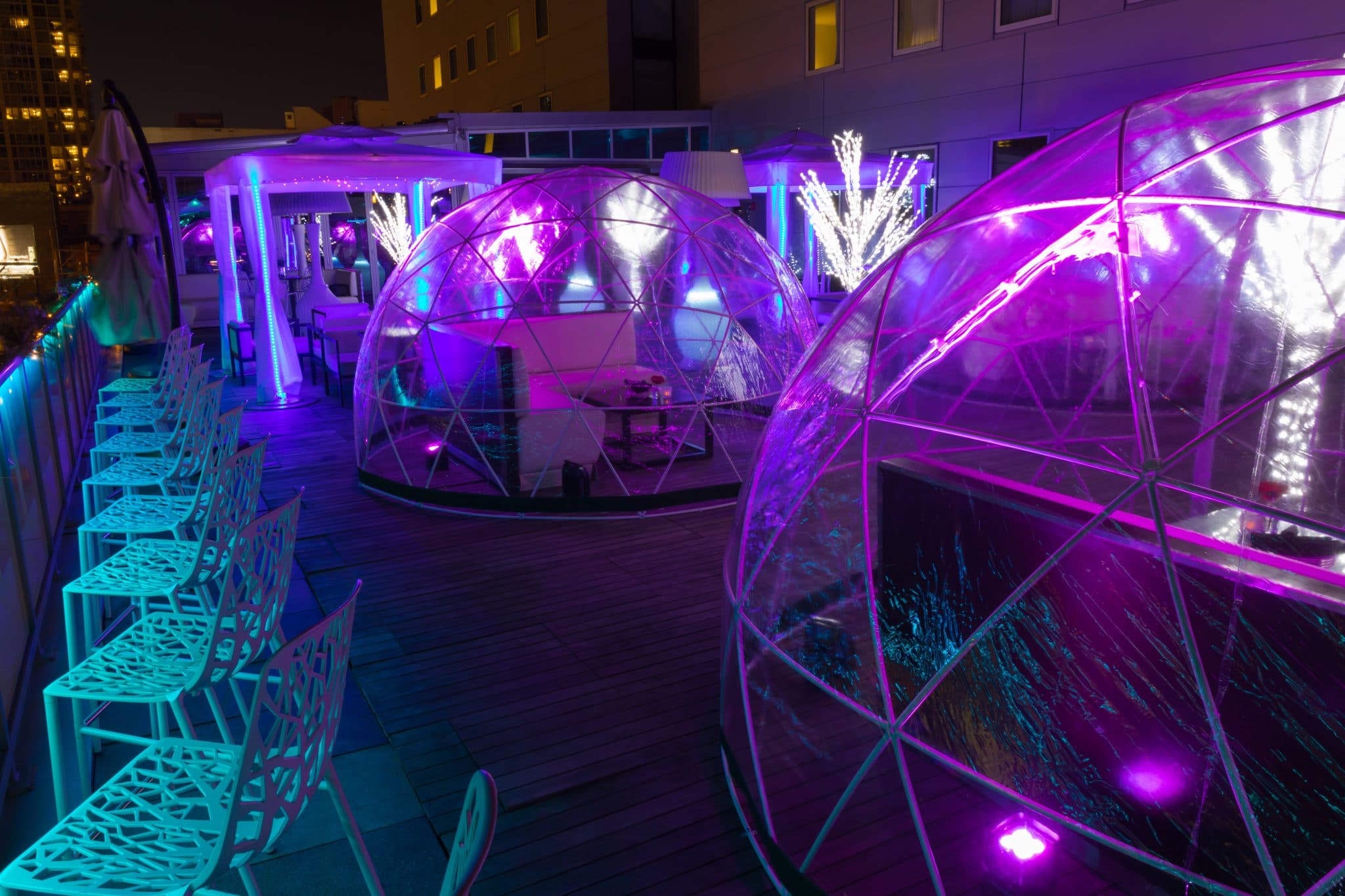 Chicago's Godfrey Hotel Debuting Spooky Igloos On River North Rooftop