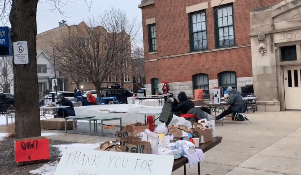 Some Chicago Public Schools Are Working Outside In 27 Degrees Because They Fear For Their Safety