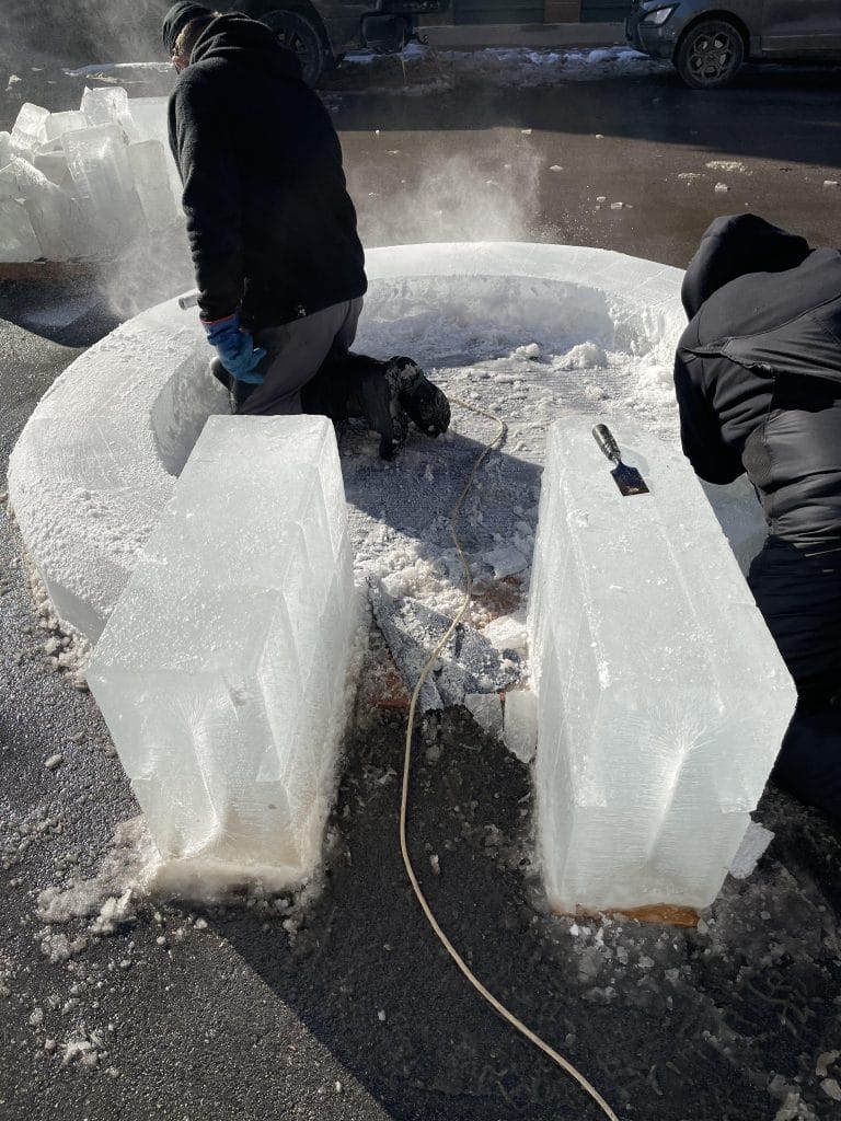 A RealLife 400Pound Outdoor Ice Igloo Is Coming To West Loop