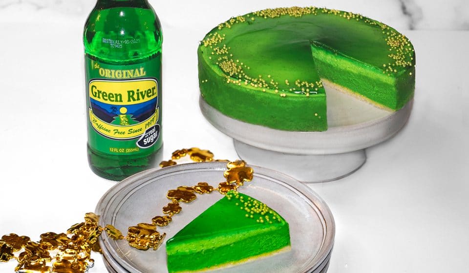 Cherished Chicago Staples Will Unite To Create A Green River-Flavored Cheesecake For St. Patrick’s Day