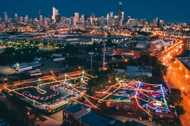 A ‘Neon Summer’ Outdoor PopUp Featuring GoKarting & Mini Golf Has