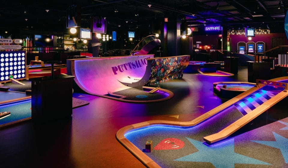 A Gigantic Tech-Infused Mini Golf Concept Bar Will Open In Oakbrook Center Next Month