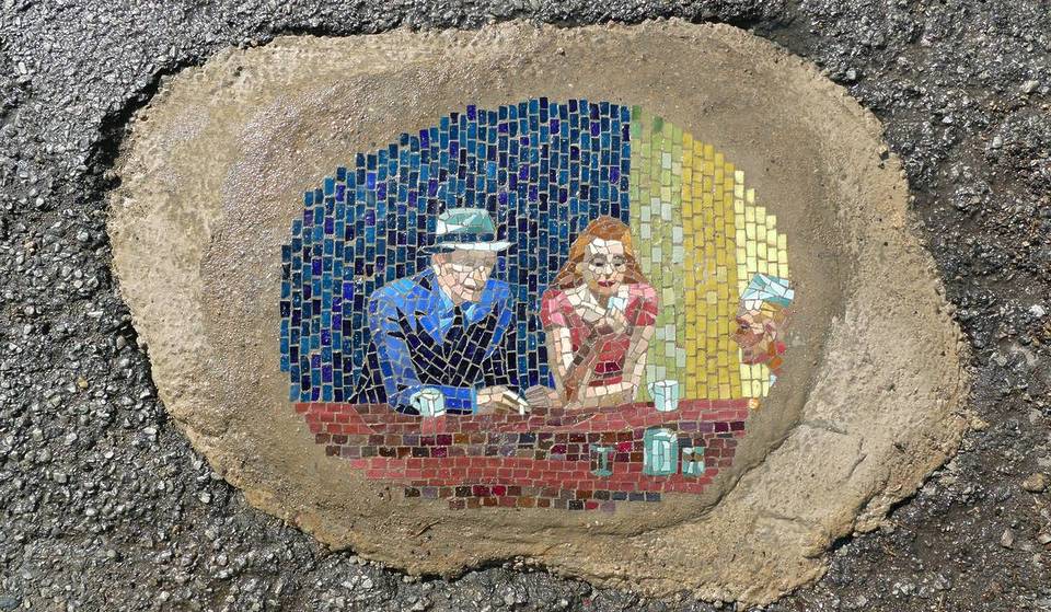 A Chicago Artist Is Solving Chicago’s Pothole Problem With Mosaic Masterpieces
