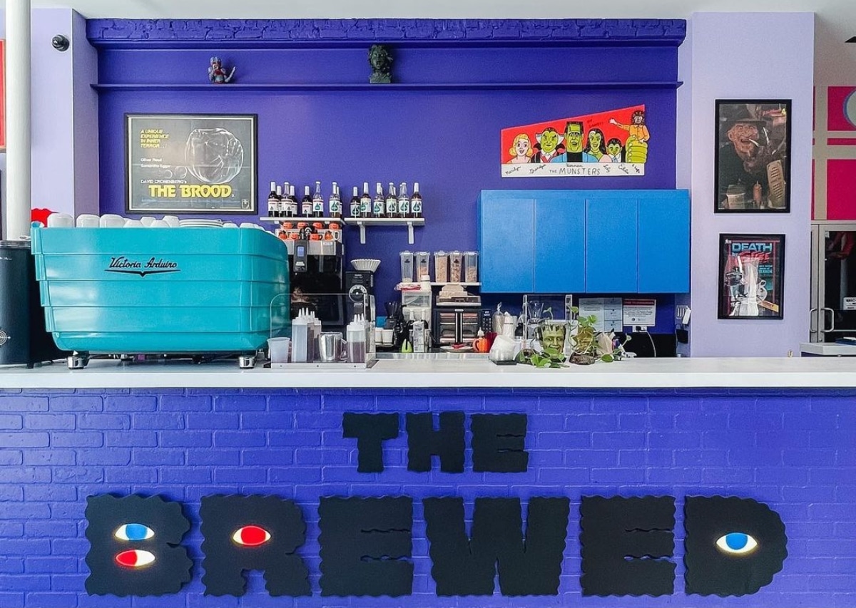 The Brewed Coffee front counter