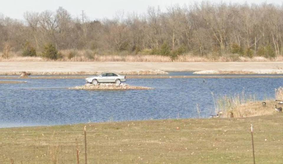 There’s An Island Outside Chicago Called ‘Volvo Island’ Due To One Stranded 2001 Volvo Sedan