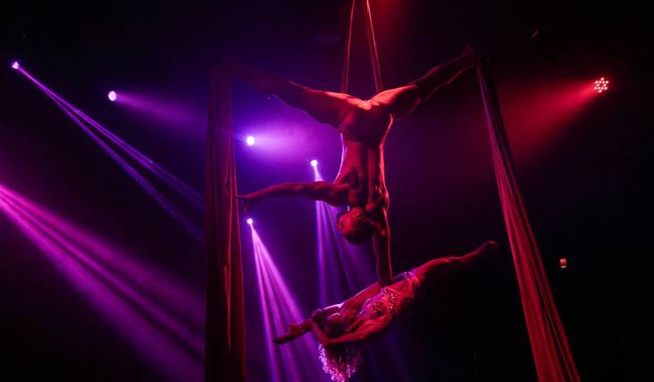 Closing August 29th: Chicago’s popular AirOtic Soirée combines high-flying acrobatics, burlesque, and complimentary cocktails in the ultimate night out