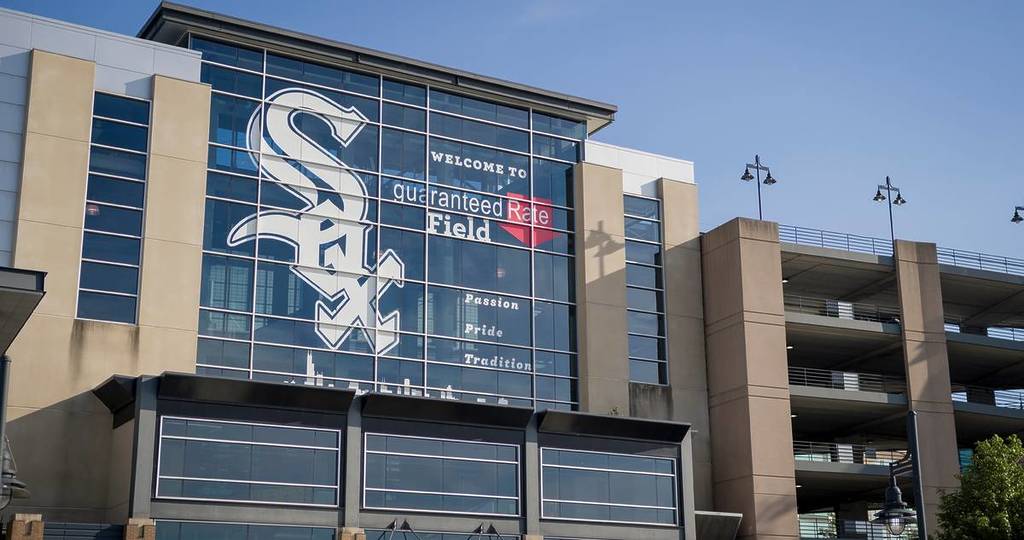 White Sox Stadium with Guaranteed Rate branding