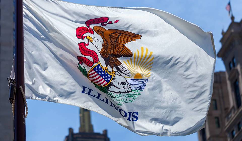 Ya están los votos: La actual bandera del estado de Illinois está aquí para quedarse
