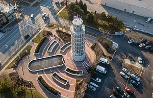 Only 1 Hour From Chicago, This Village Has a Giant Leaning Tower of Pisa