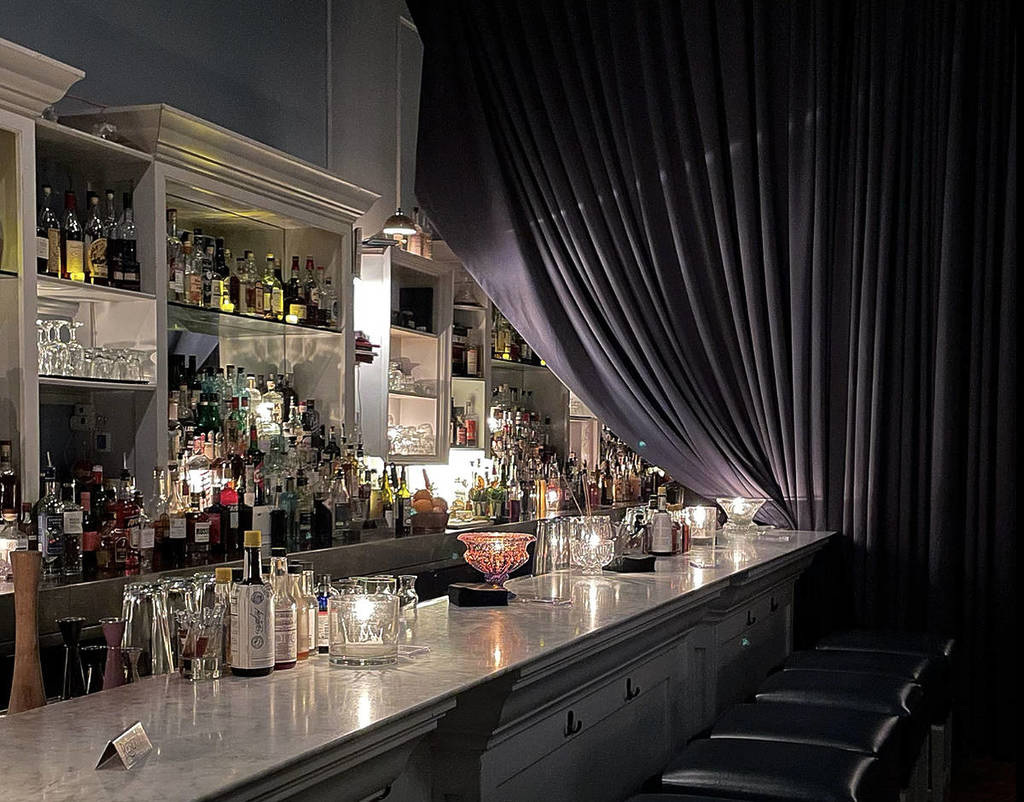 Interior view of The Violet Hour