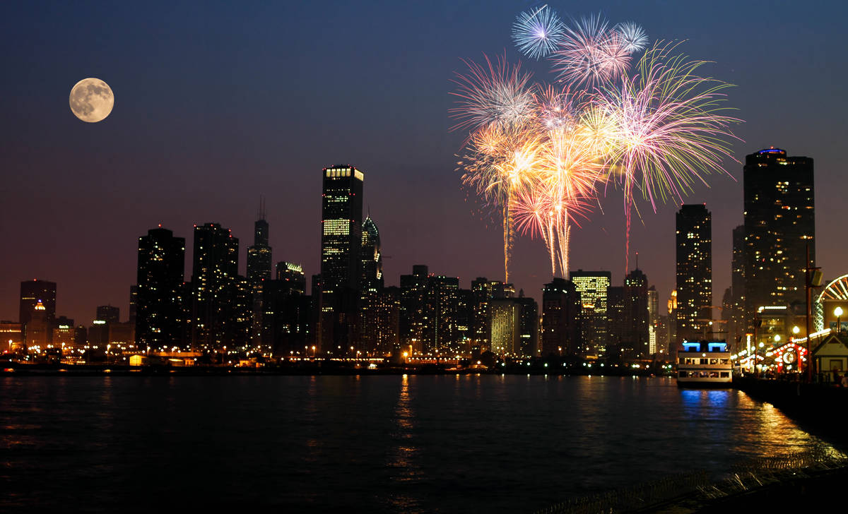 Fireworks in Chicago