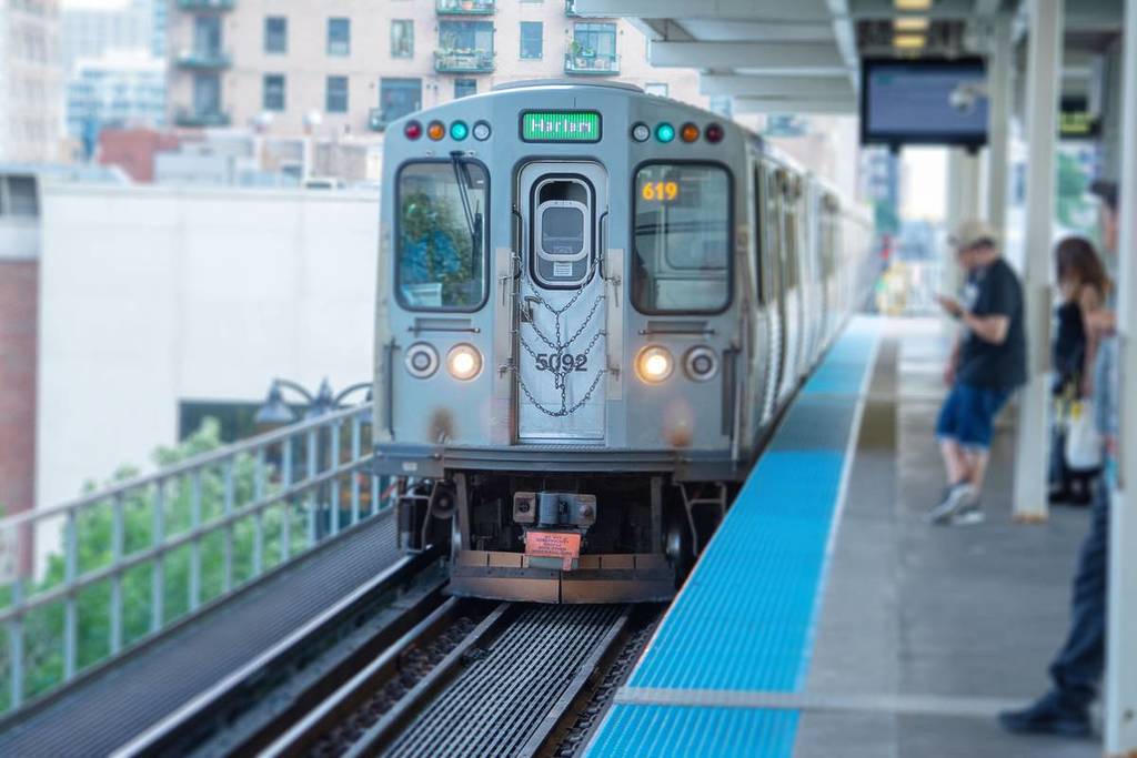 Tren de la línea verde de la CTA