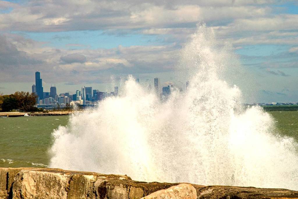 Wave at Lake Michigan