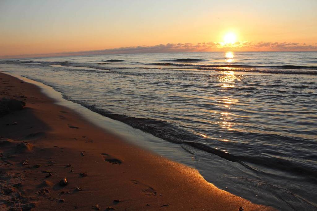 Amanecer en el Parque Estatal de Kohler Andrae