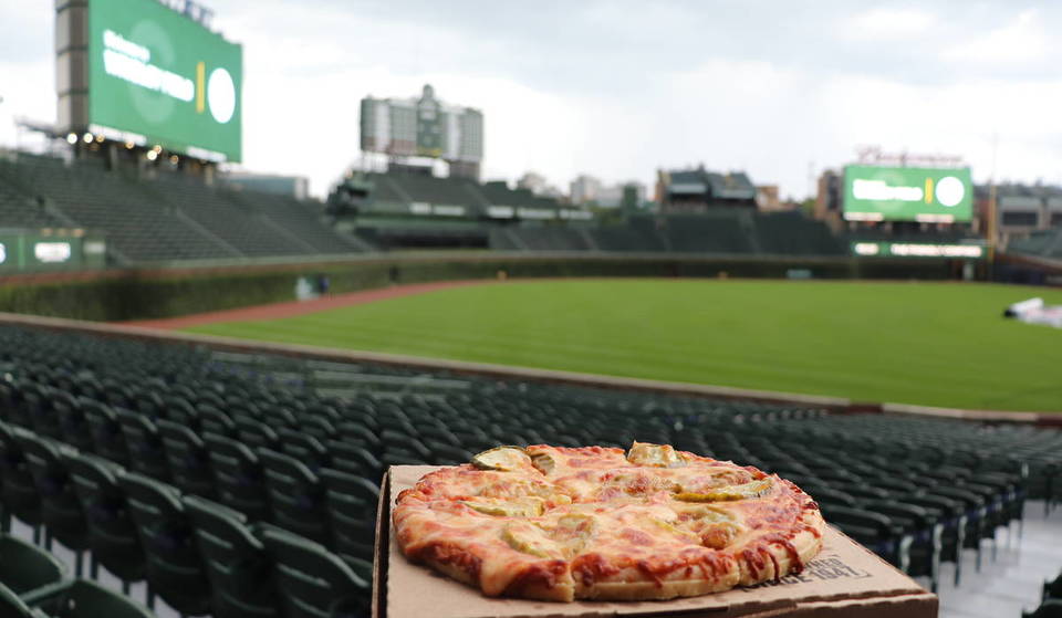 Heading to the Cubs Game This Weekend? You Can Grab a Pickle Pizza at Wrigley Field