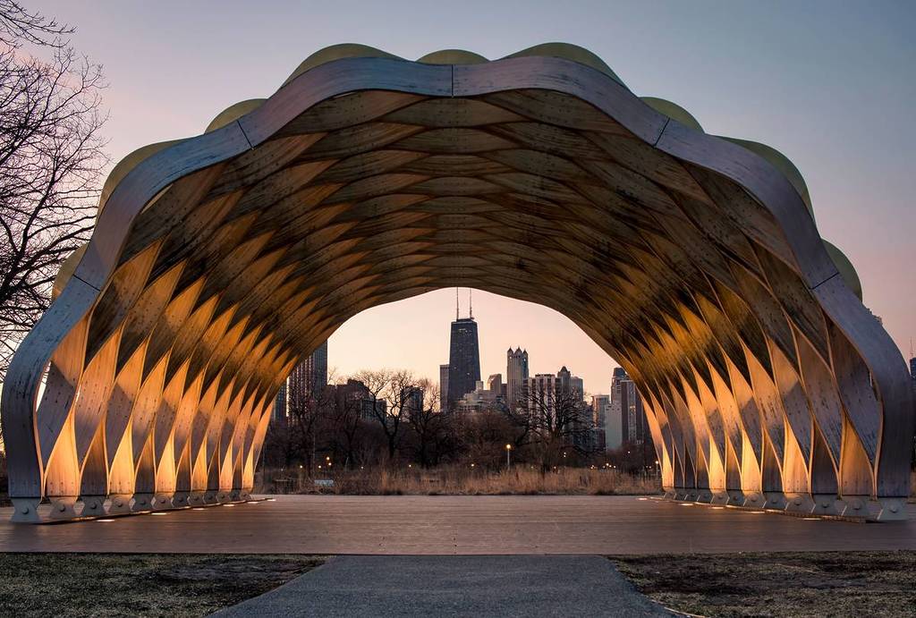 El horizonte de Chicago desde Lincoln Park