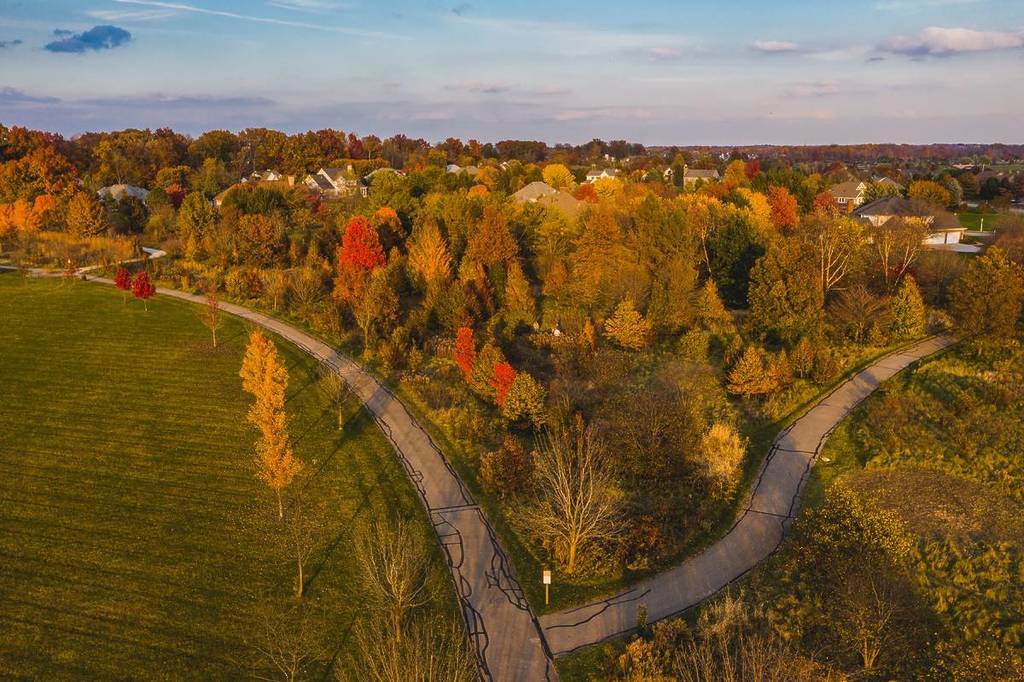 West Park, Carmel, Indiana during the Fall