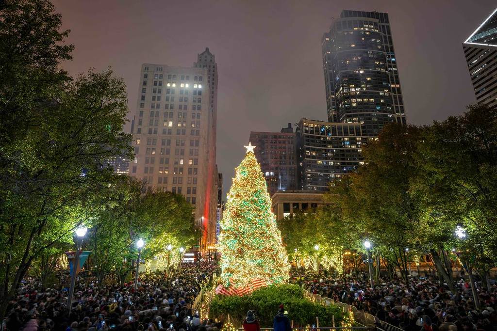 Iluminación del árbol de Navidad de Chicago 2024