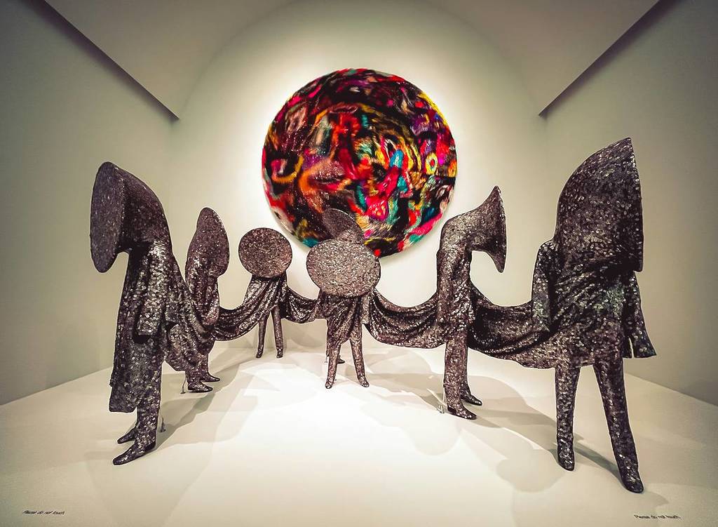 A colorful sculpture at Museum Of Contemporary Art Chicago.