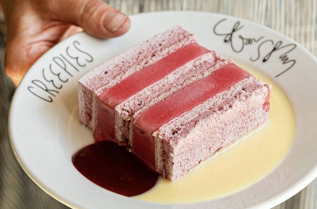 Tarta de merengue y sorbete de Creepies